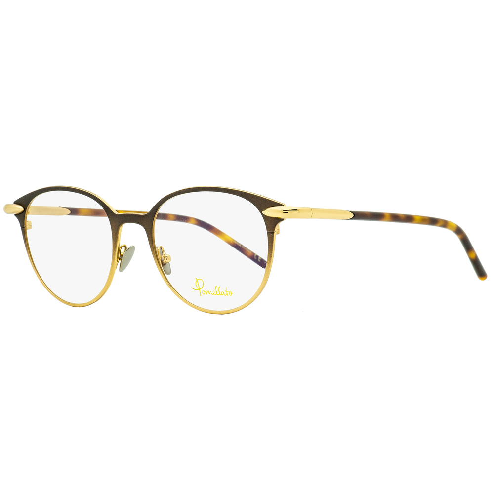 Pomellato Oval Eyeglasses PM0055O 002 Brown/Gold 50mm
